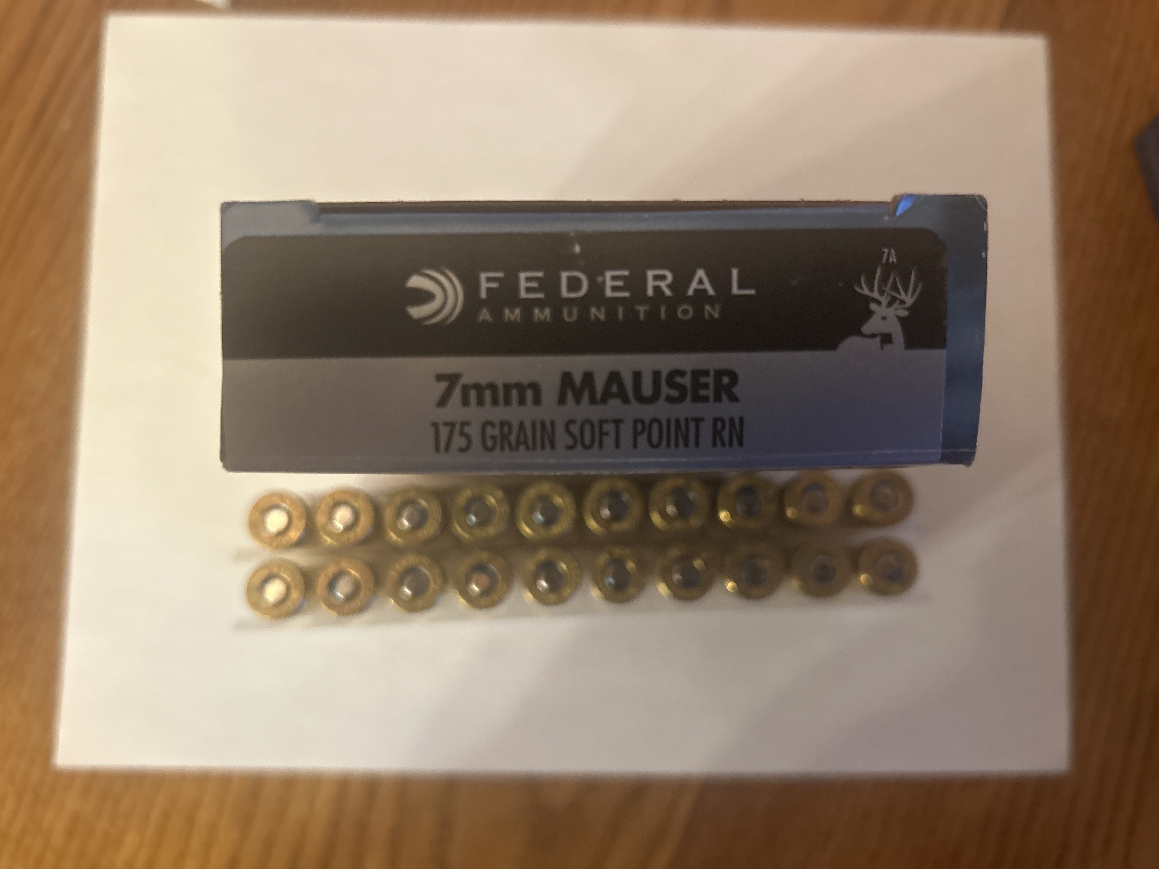 Photo of 7mm Mauser ammunition 
