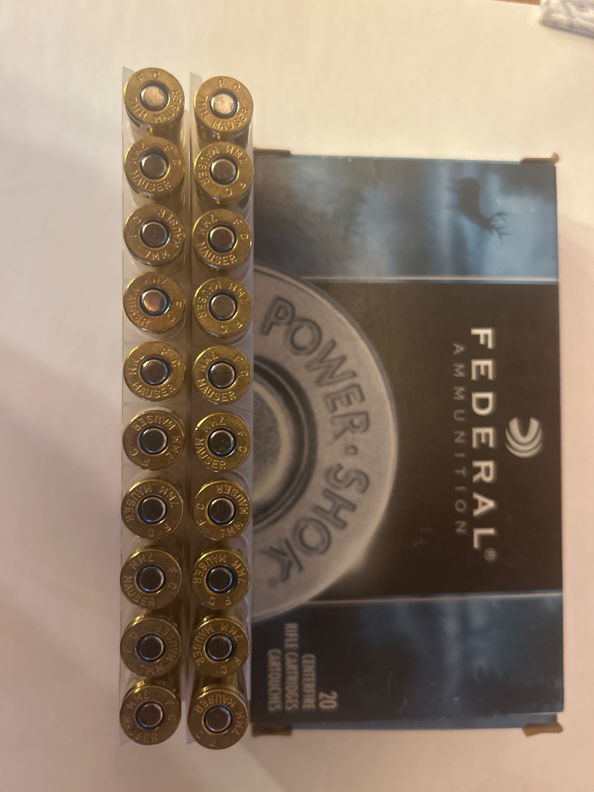Photo of 7mm Mauser ammunition 