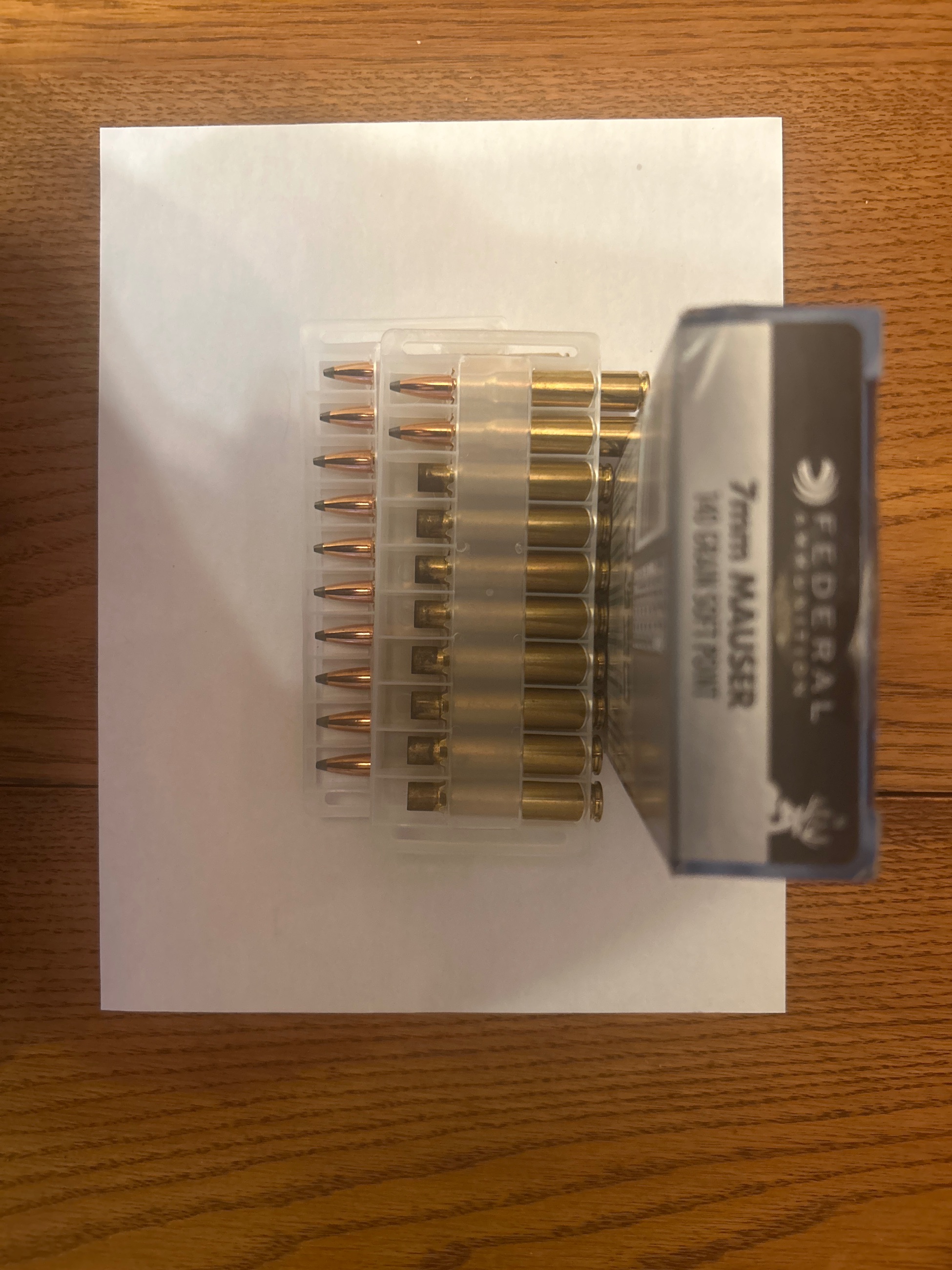 Photo of 7mm Mauser ammunition 140gr