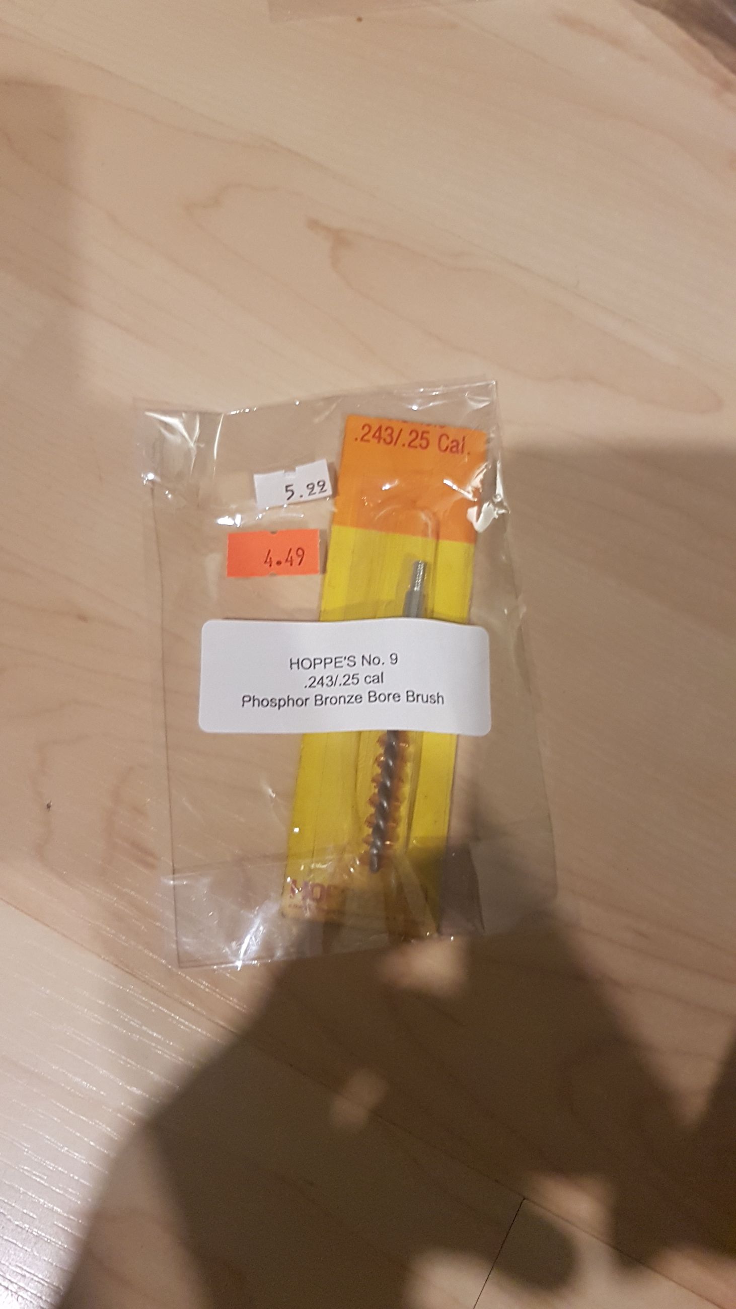 Photo of New HOPPE'S 9 .243/.25cal Phosphor Bronze Bore Brush 