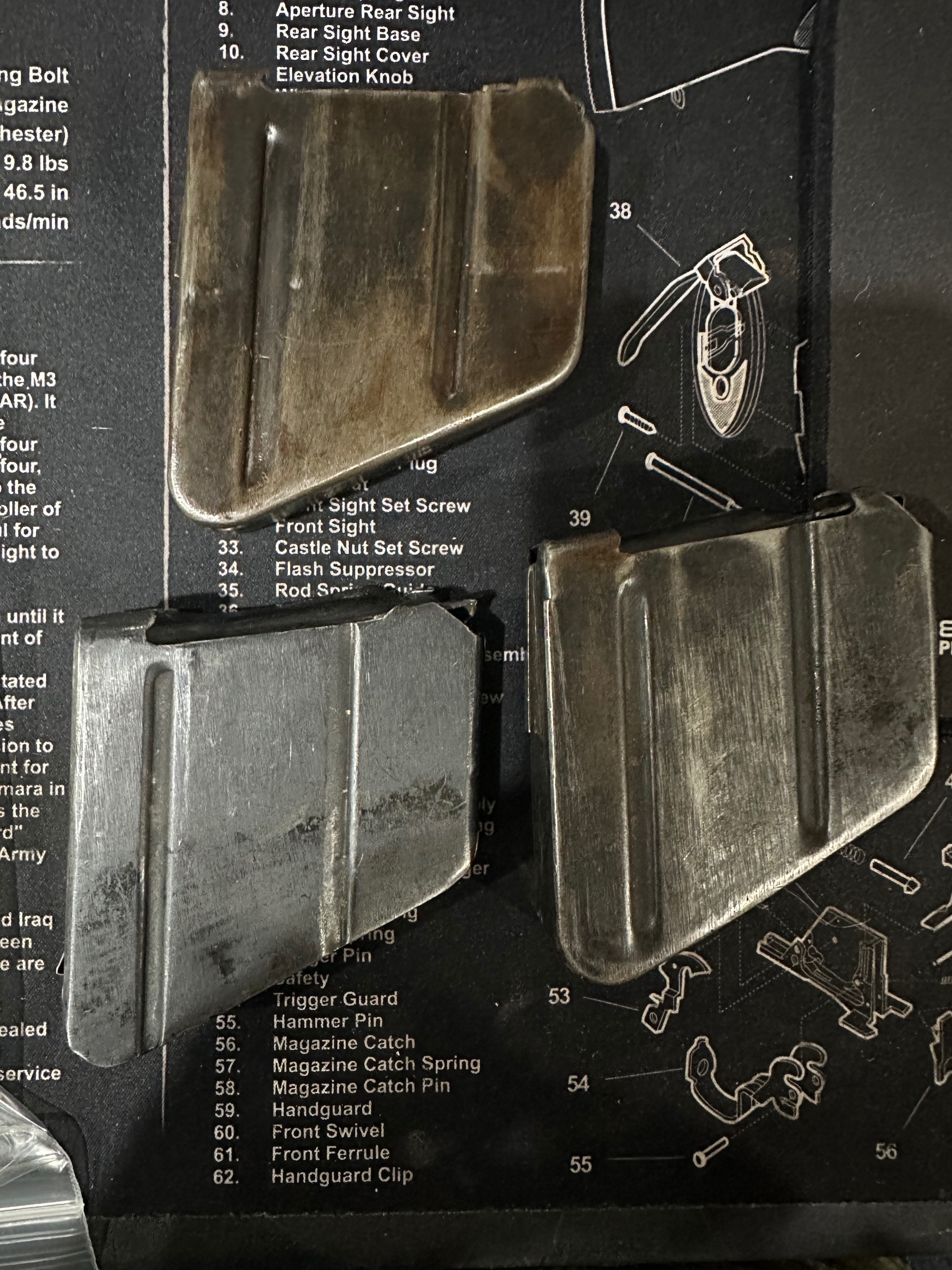 Photo of Lee Enfield No.4 & No.1 original 10 Round magazines 