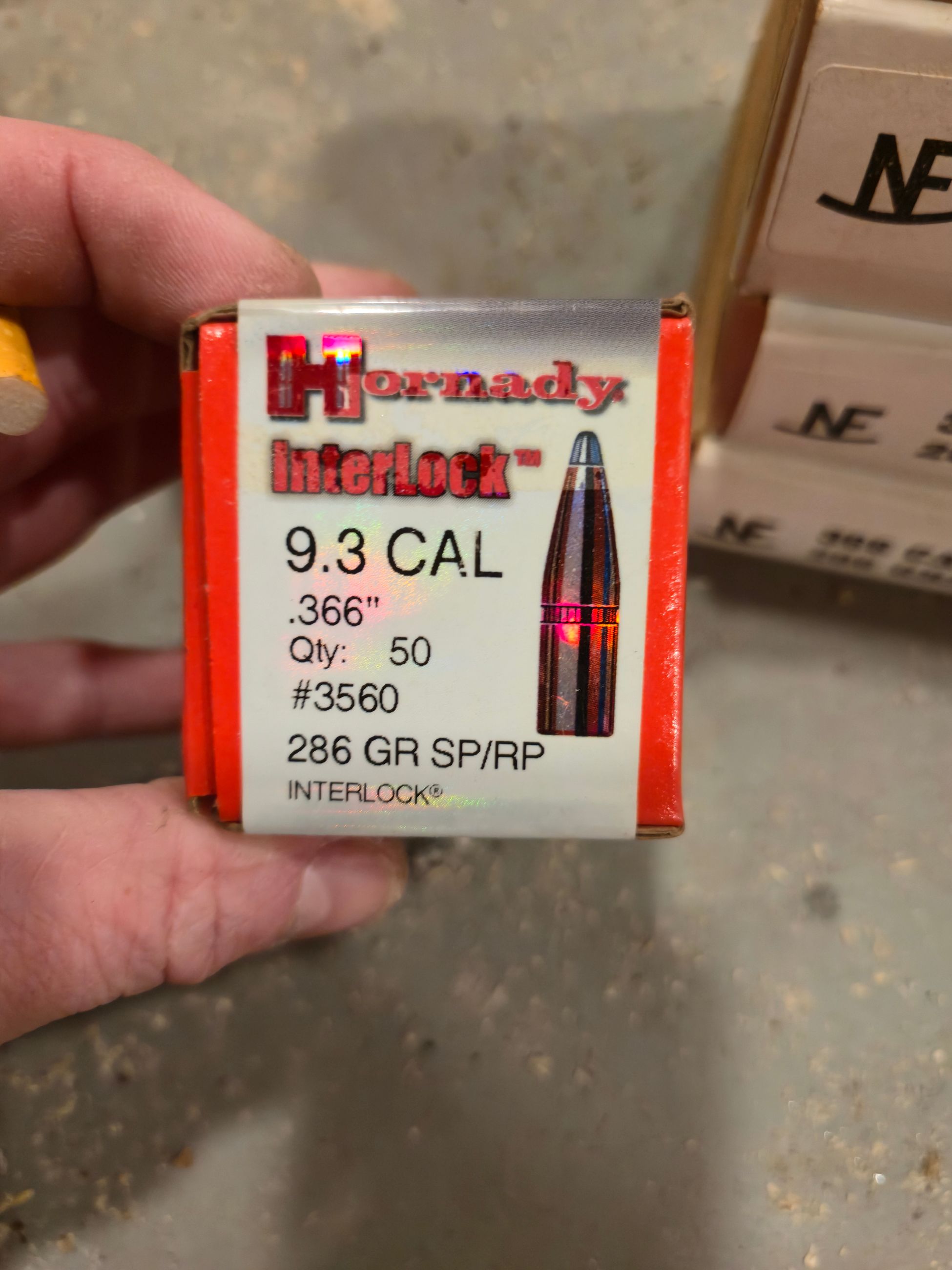 Photo of Hornady 9.3mm 286 grain bullets