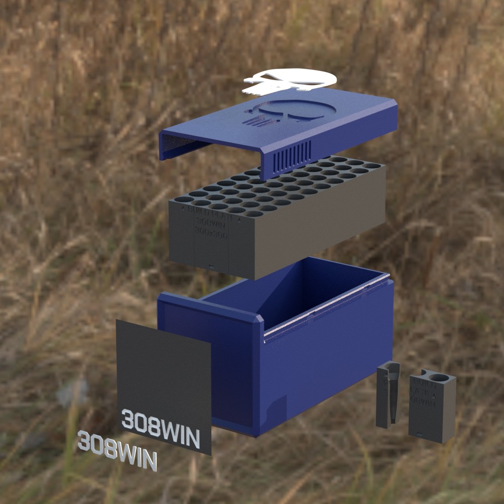 Custom 3d printed ammo boxes ANY CALIBER "NOW OFFERING 50 CAL AMMO BOX INSERTS" - 7 - 1765277696624_B_08_308win_03