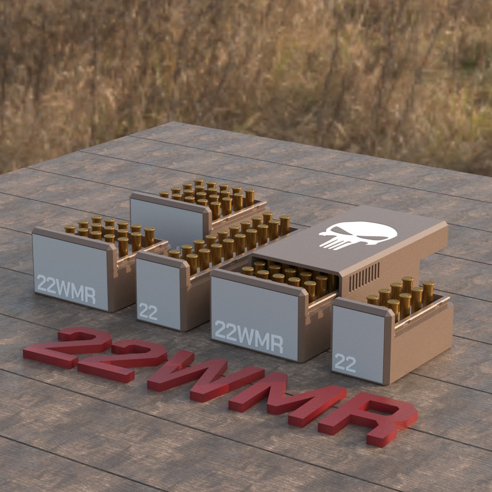 Custom 3d printed ammo boxes ANY CALIBER "NOW OFFERING 50 CAL AMMO BOX INSERTS" - 10 - 1765277746643_B_29_22wmr_01