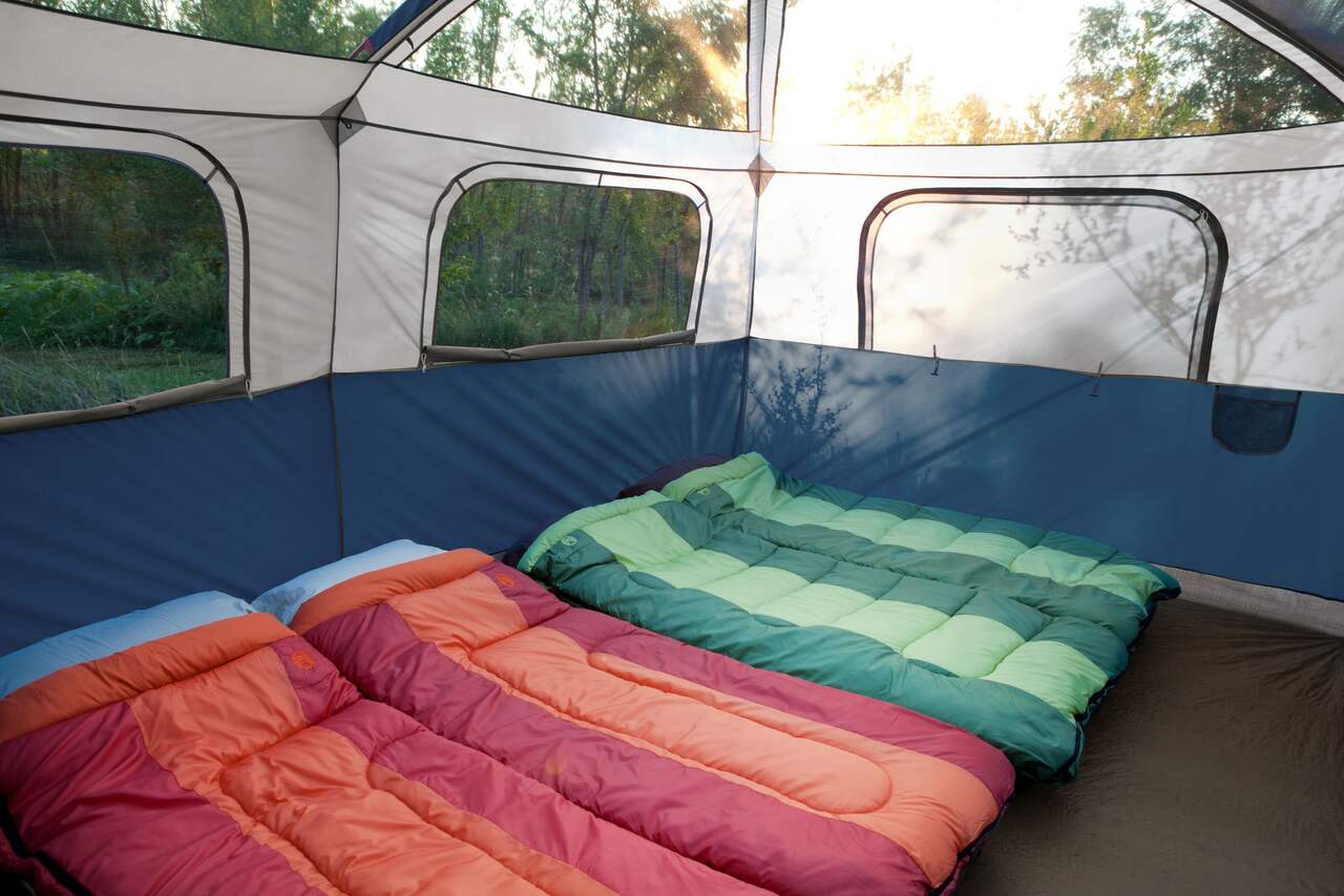 Photo of 9 person Coleman tent.