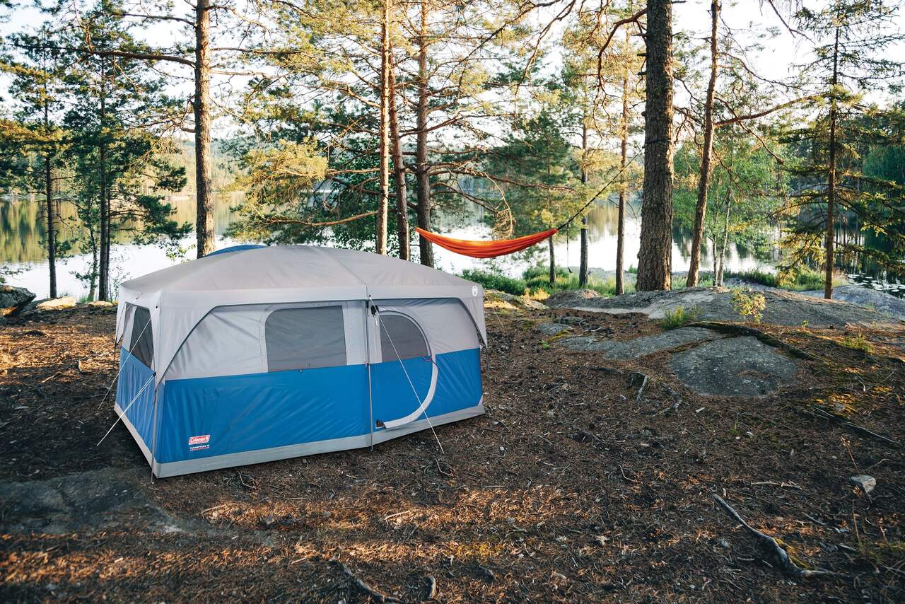 Photo of 9 person Coleman tent.