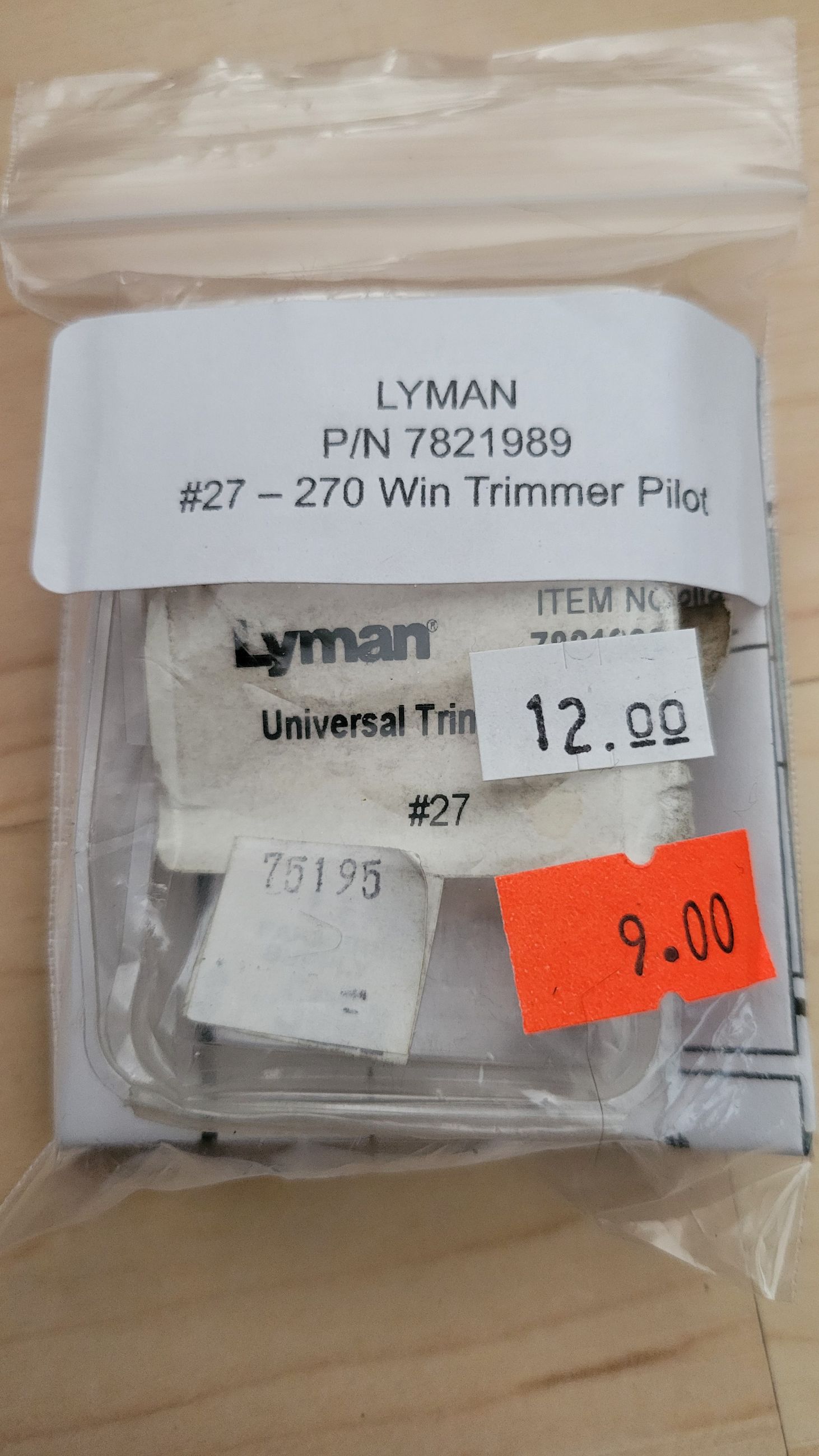 Photo of New LYMAN #27 - .270 WIN Trimmer pilot for reloading ammo  P/N 7821989