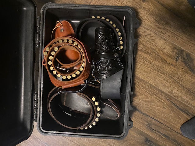 Photo of Western blank shooting 6 shooters with 2 lever action blank rifles plus, new. A rare opportunity.