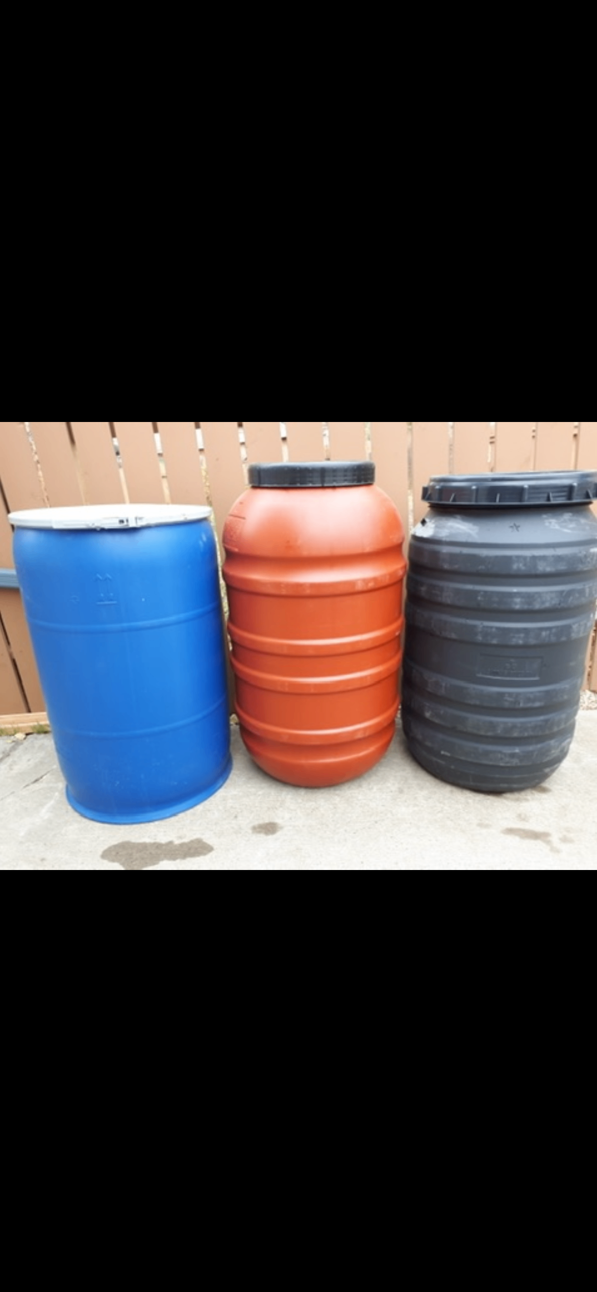 Photo of Wanted Removable Lid Plastic Barrels, Lever Ring Or Screw On/Off Lid. 