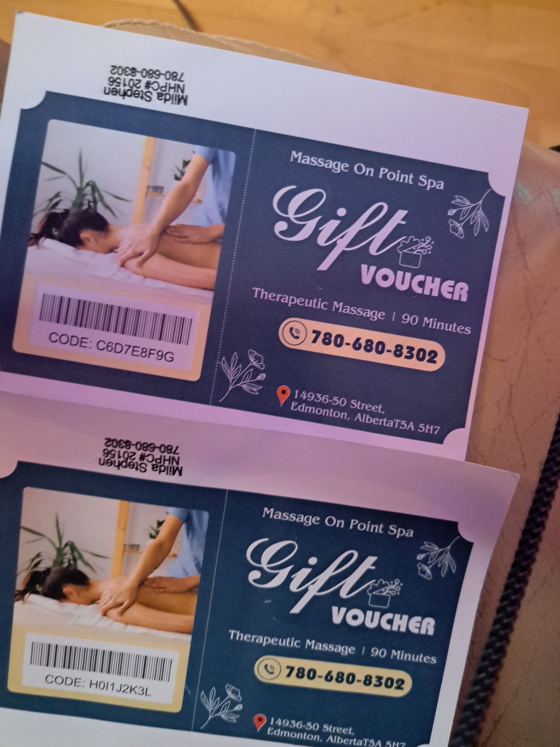Photo of 90 min deep tissue massage gift cards