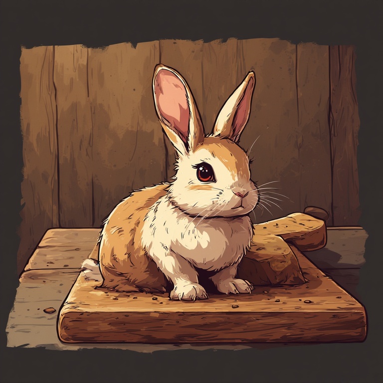 Photo of looking for a rabbit dispatcher/butcher