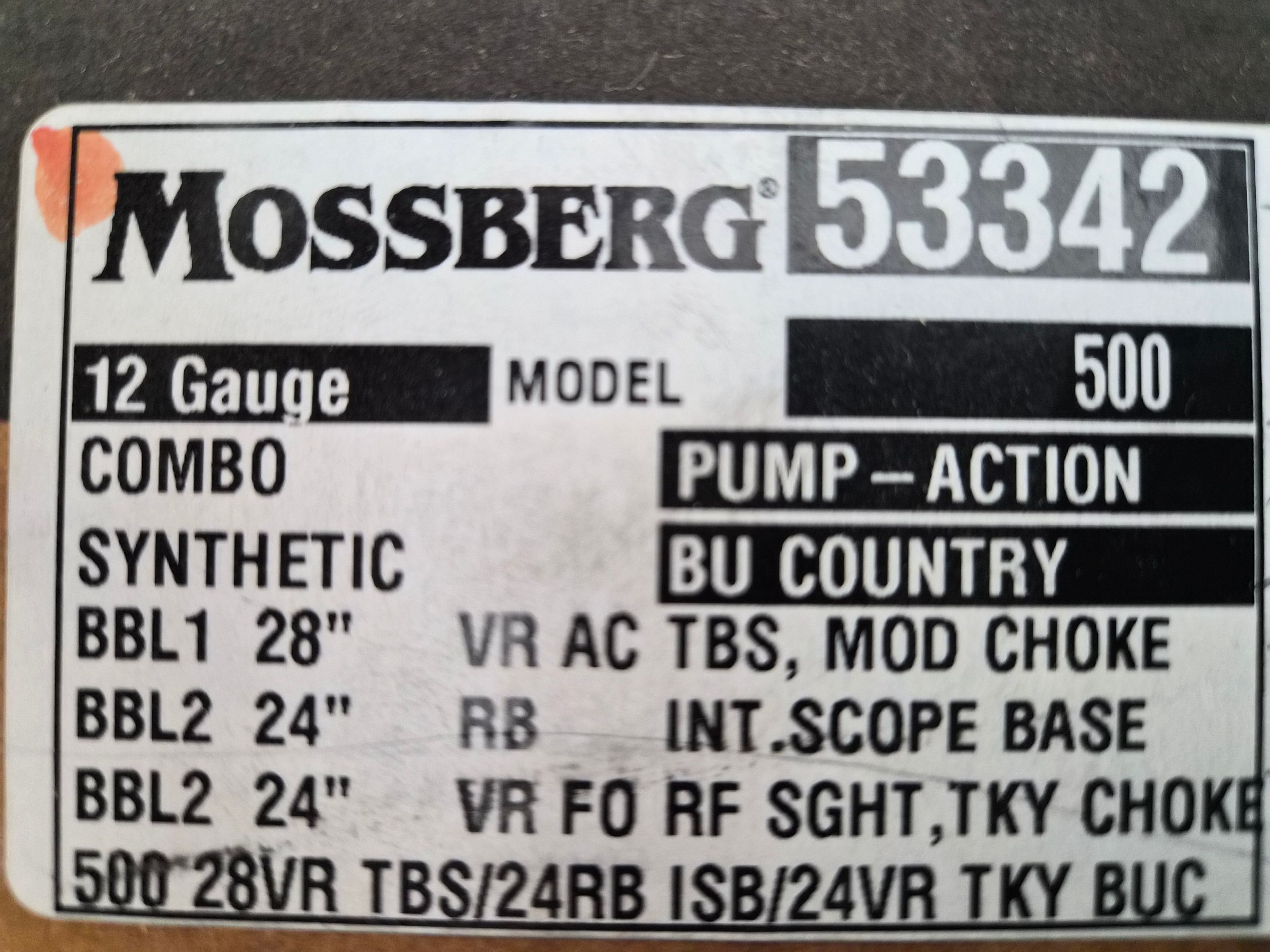 Photo of Mossberg 500 3 barrel combo