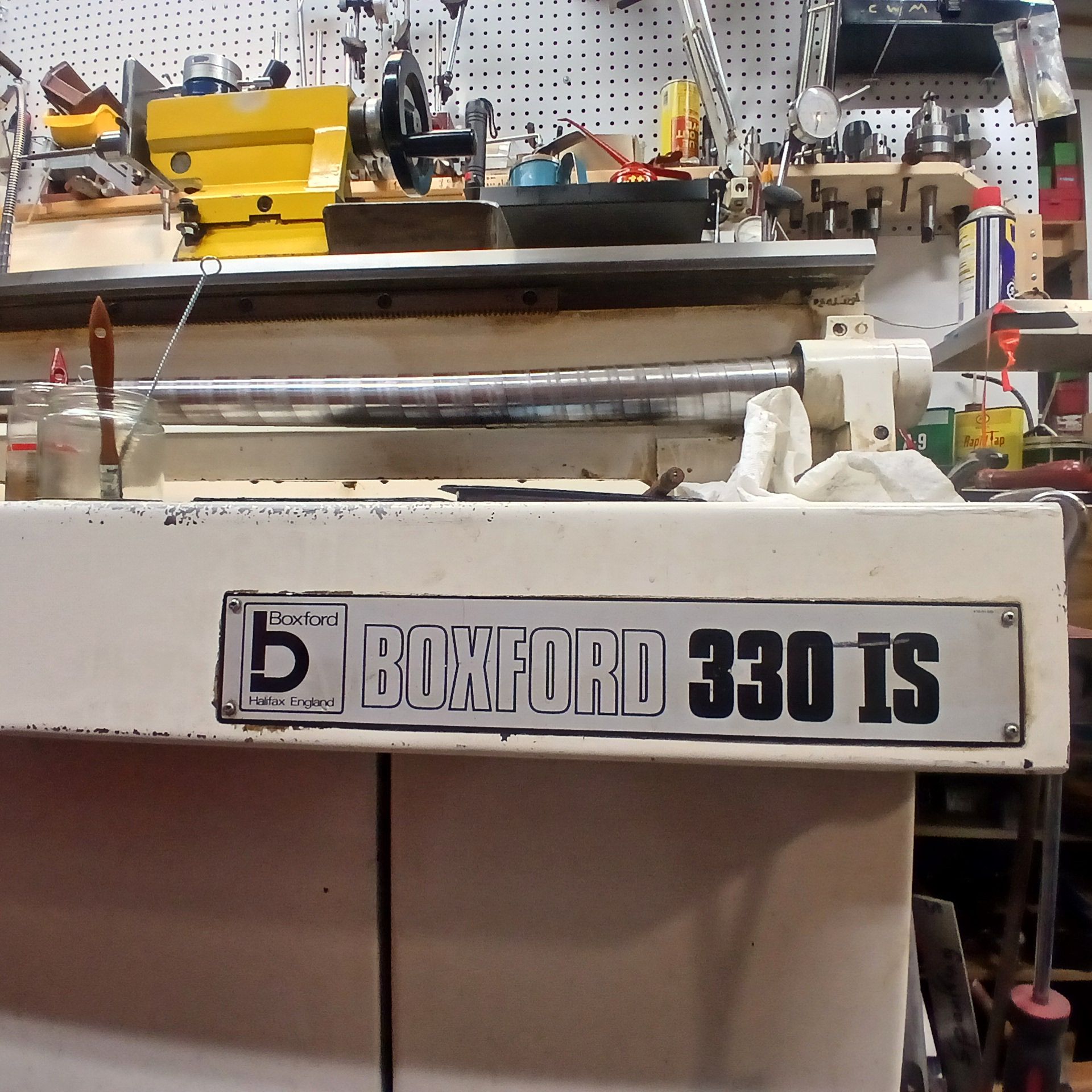 Photo of GUN SHOP EQUIPMENT FOR SALE, LATHE, 2 MILLS, BLASTING CABINENT, DRILL PRESS, BUFFER, BANDSAW, WORK BENCH, ETC