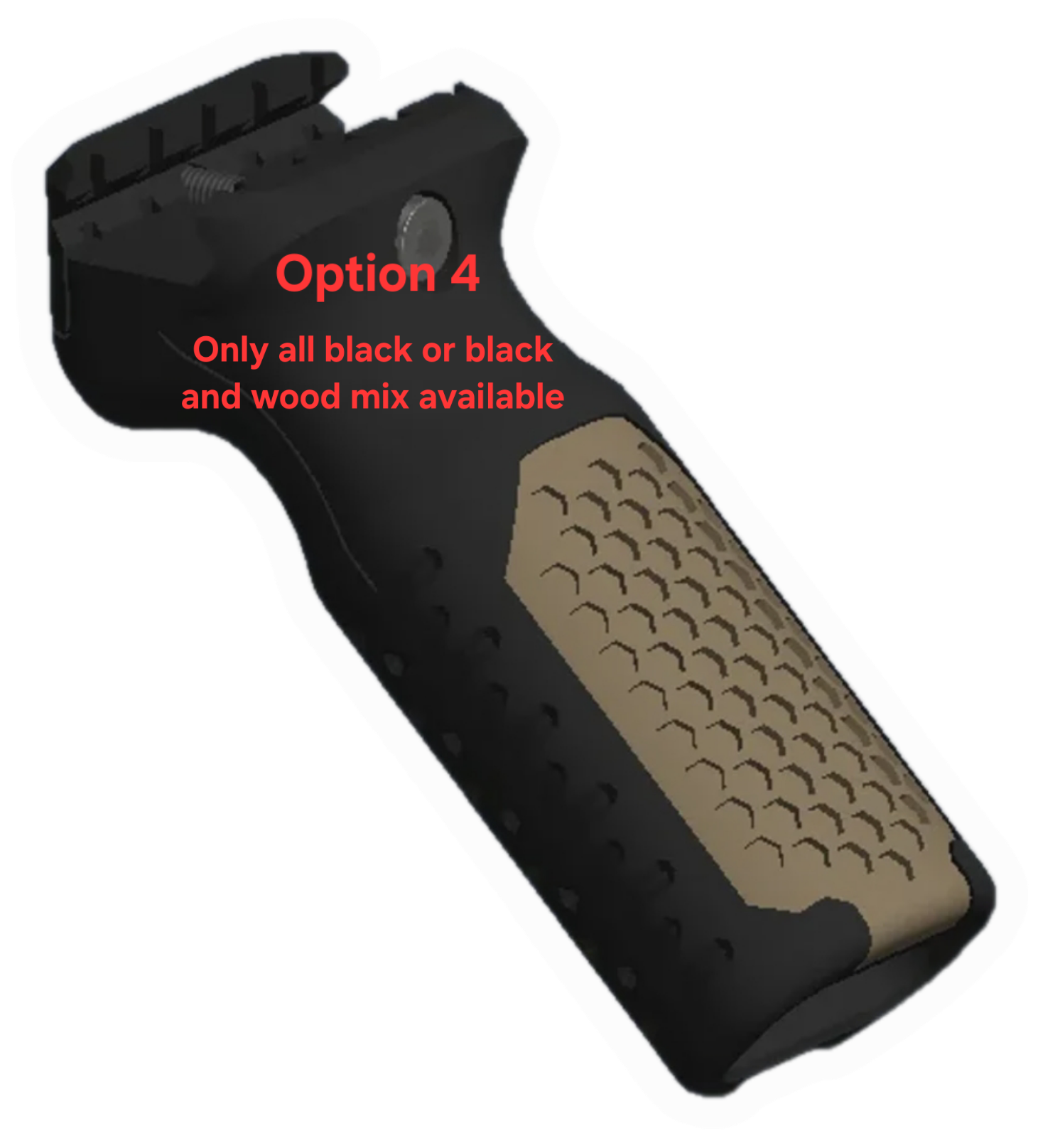 Photo of 3D Printed Foregrips, Pistol Grips, and Rail Cover/Scales