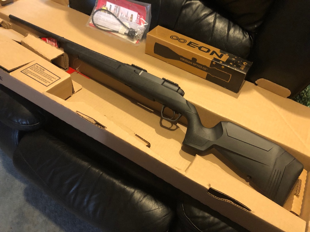 New! Savage Axis XP 308 Win Rifle, 22” Barrel, w/ factory supplied Viridian Optics EON 3-9x40mm Riflescope Combo - 1 - 1787710535298_IMG_3156