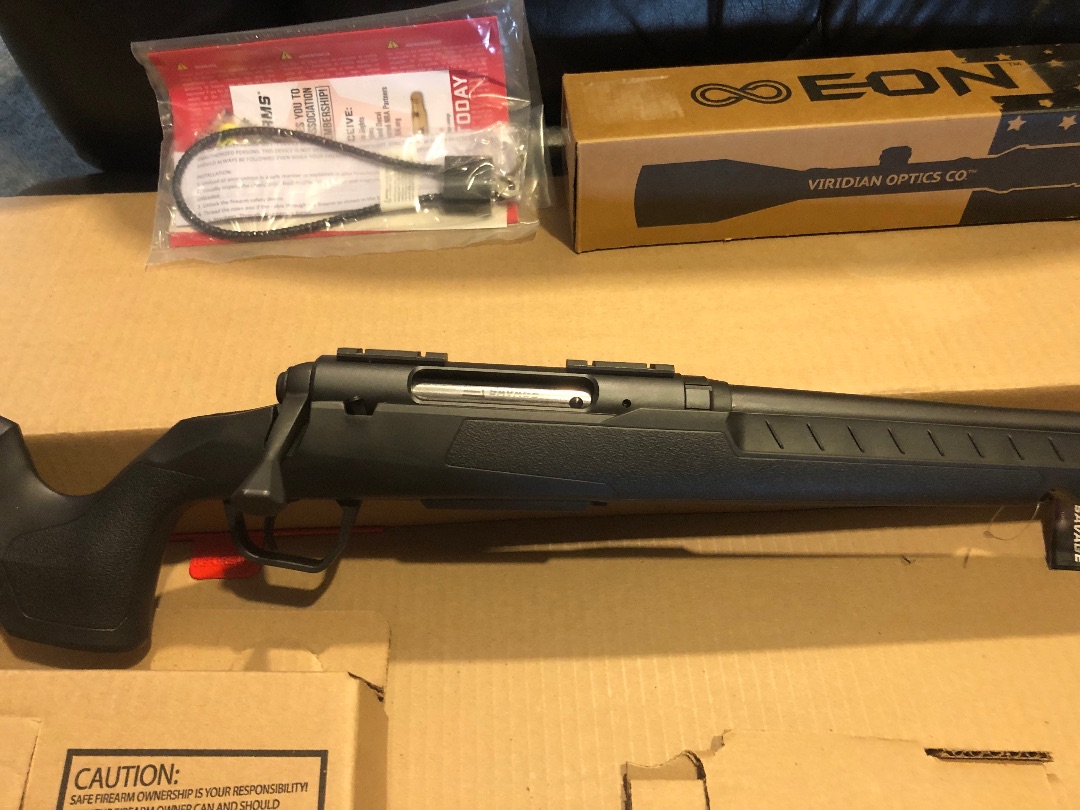 New! Savage Axis XP 308 Win Rifle, 22” Barrel, w/ factory supplied Viridian Optics EON 3-9x40mm Riflescope Combo - 7 - 1787710568405_IMG_3165