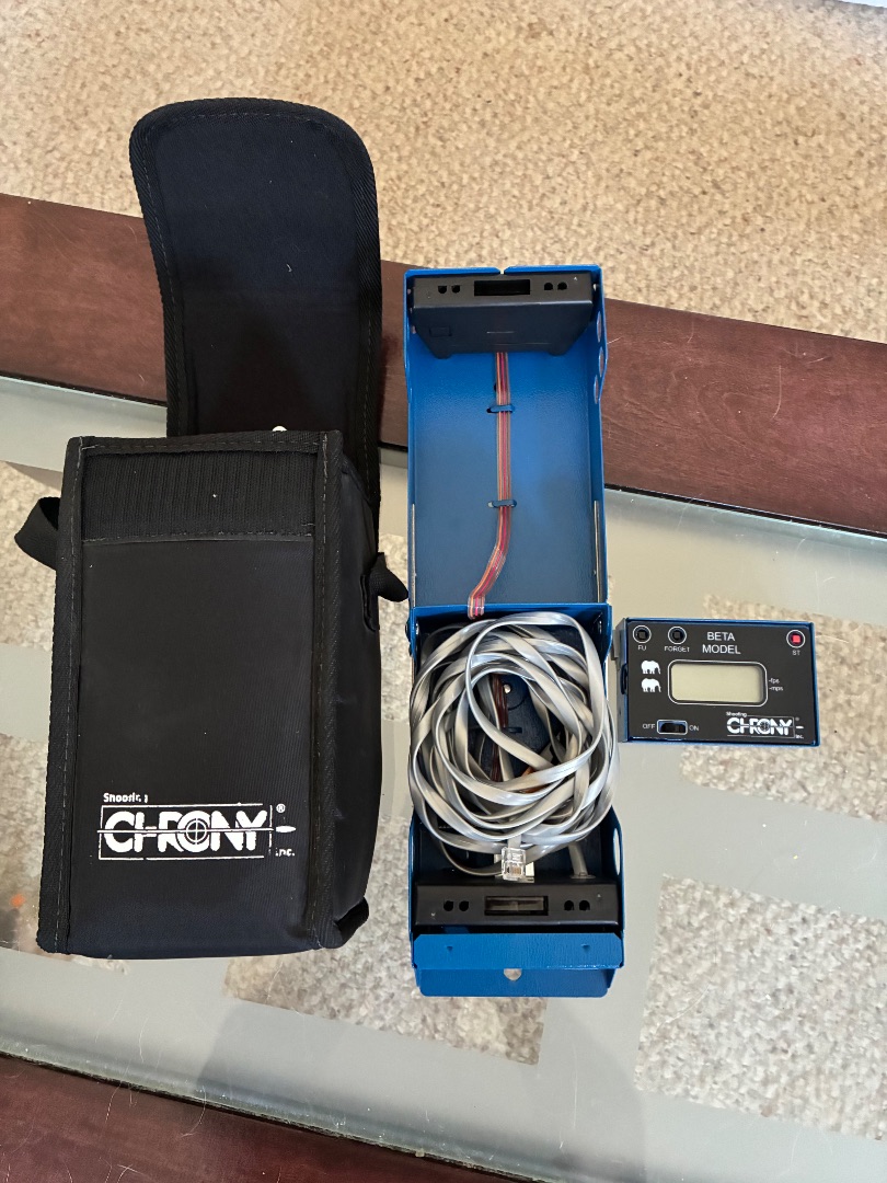 Photo of Shooting Chrony (chronograph) mint condition - includes tripod.