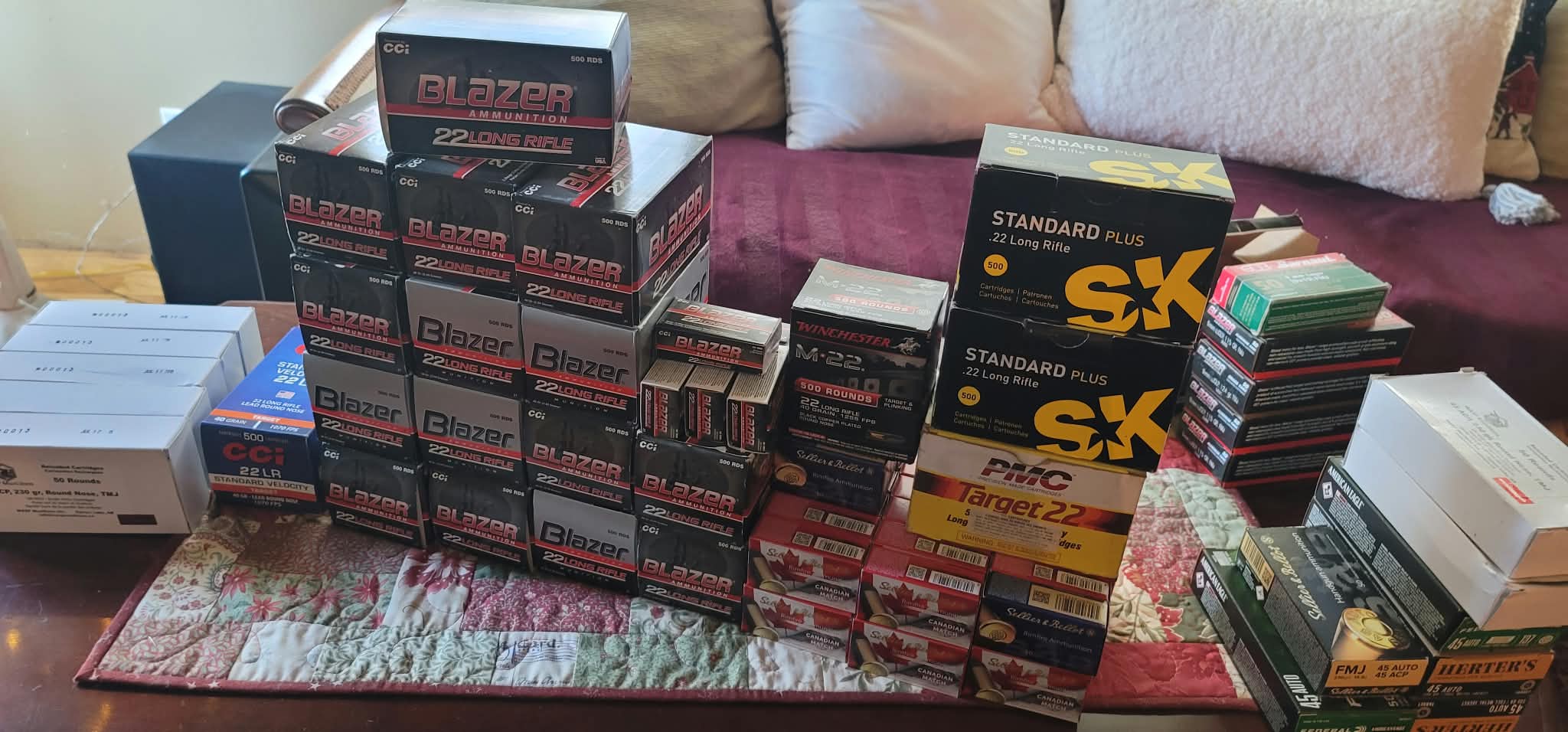 Photo of 24 Bricks .22LR Ammo