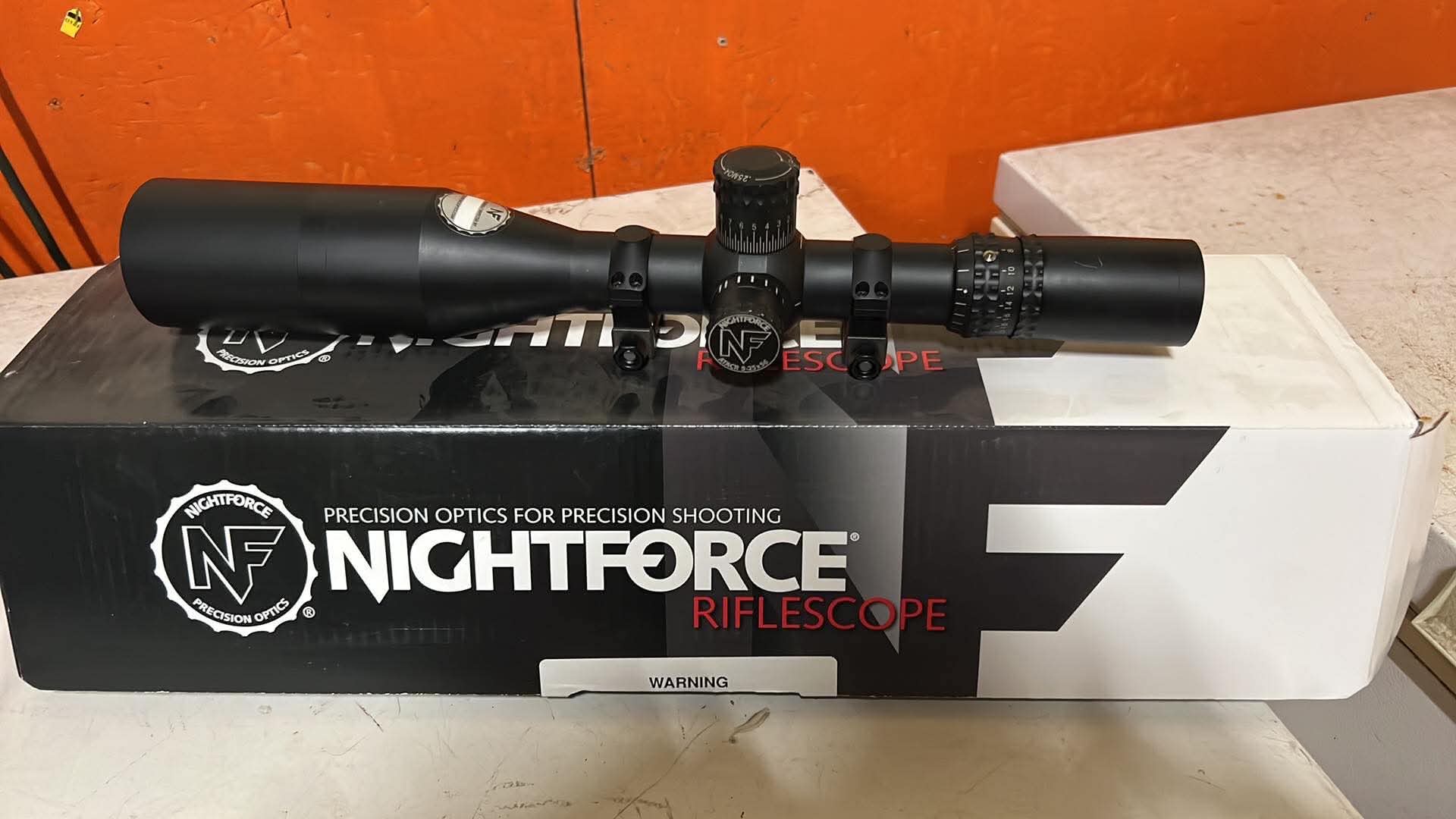 Photo of Leupold and Nightforce scopes